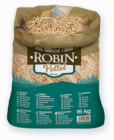 worek pelletu opałowego Robin do kupienia w Gniewkowie lub sklepie internetowym